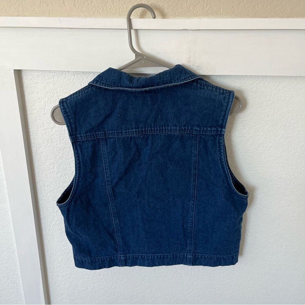 Pendleton Women's 6 Cropped Denim Western Vest - Picture 5 of 7